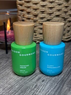 🍄5 for $35🍄 Maison Gourmand Pistachio Dream & Fluffy Marshmallow Body Oils